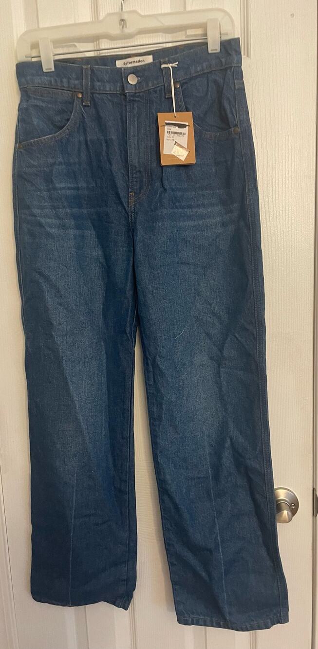 Reformation Cynthia High Rise Straight Leg Jeans, A41